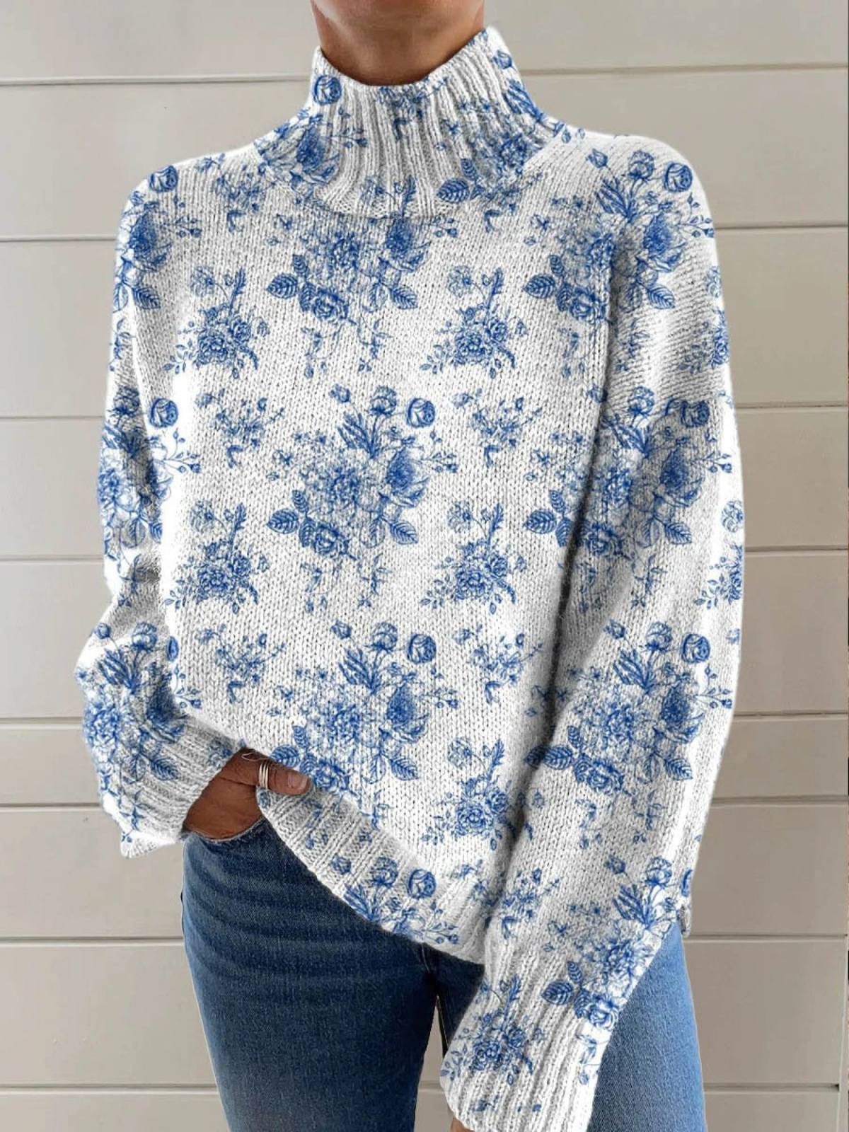 Women’s Turtleneck Long Sleeve Sweater