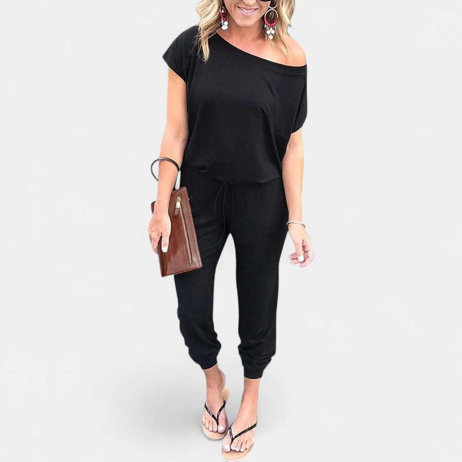 SLOANE™ – Off-Shoulder Pocket Romper