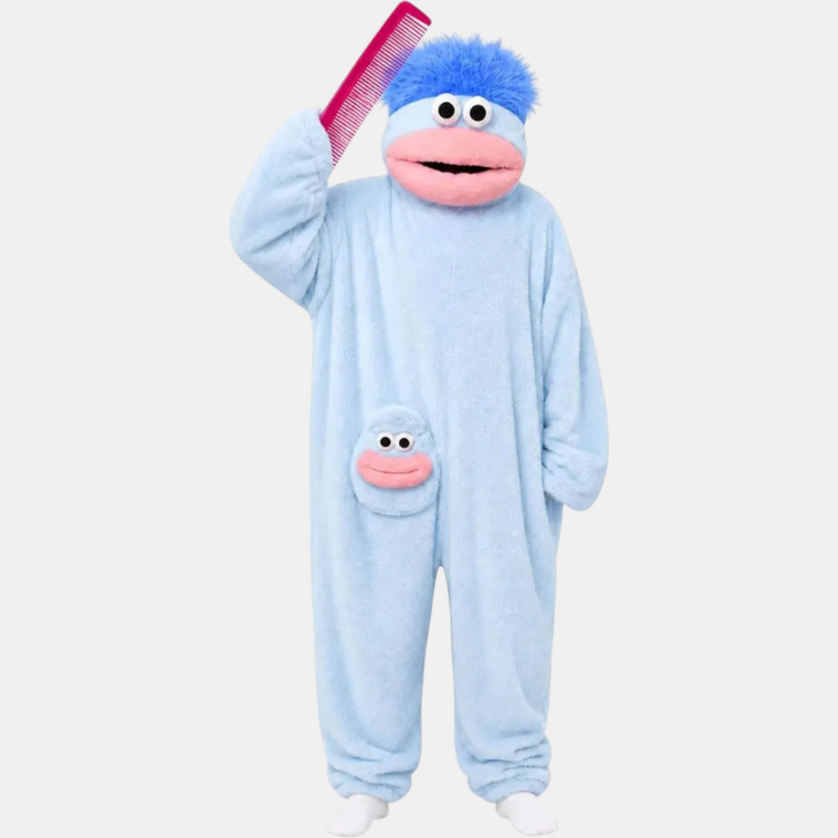 Women's Cartoon Monster Hooded Fleece Onesie Pajamas