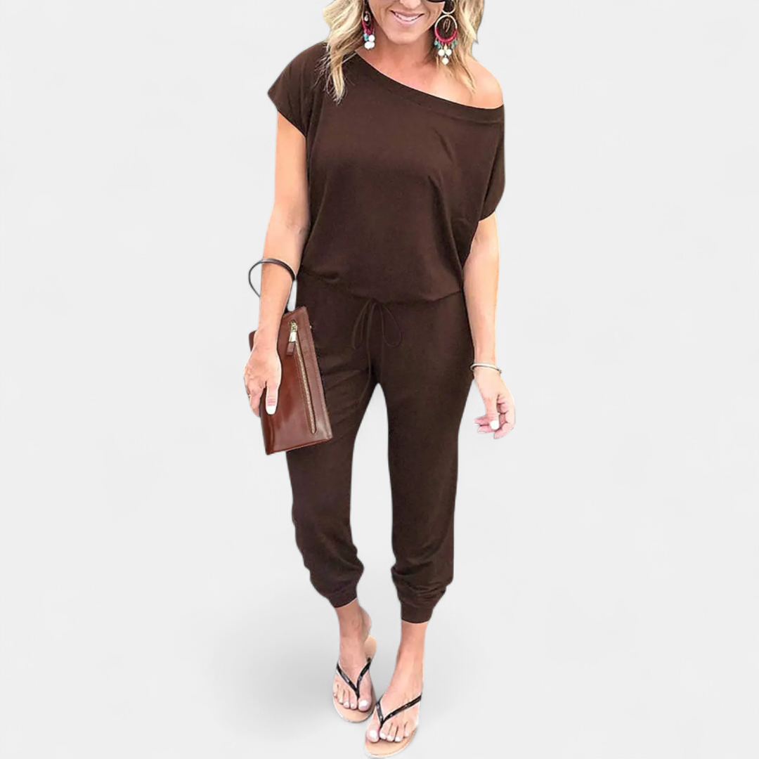 SLOANE™ – Off-Shoulder Pocket Romper