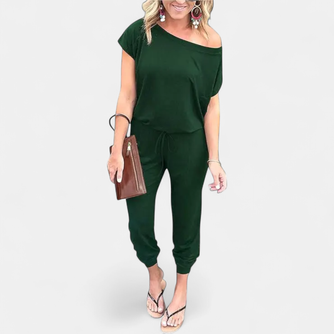 SLOANE™ – Off-Shoulder Pocket Romper