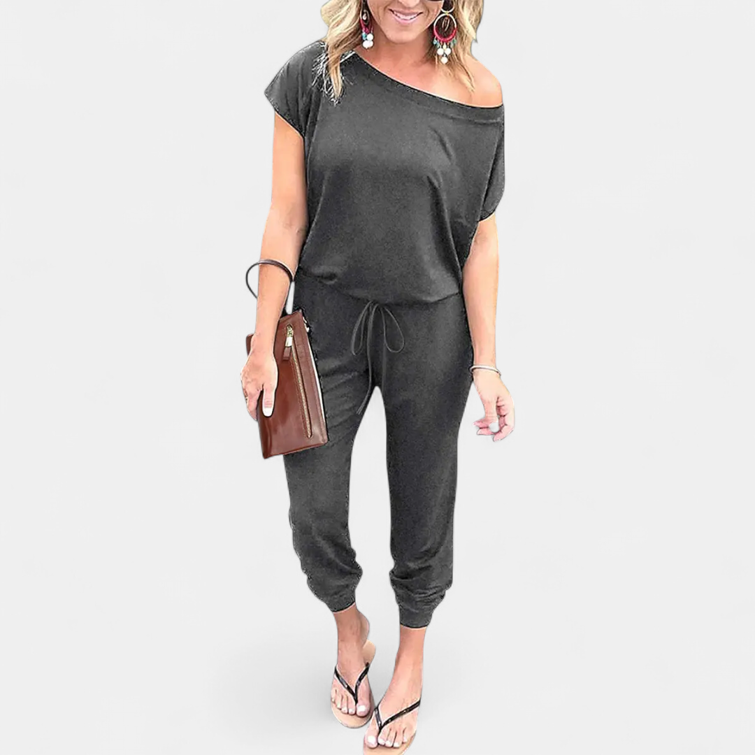 SLOANE™ – Off-Shoulder Pocket Romper
