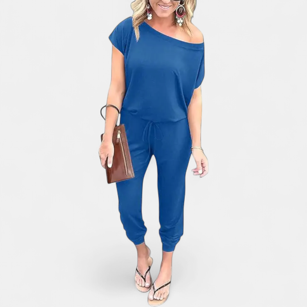 SLOANE™ – Off-Shoulder Pocket Romper