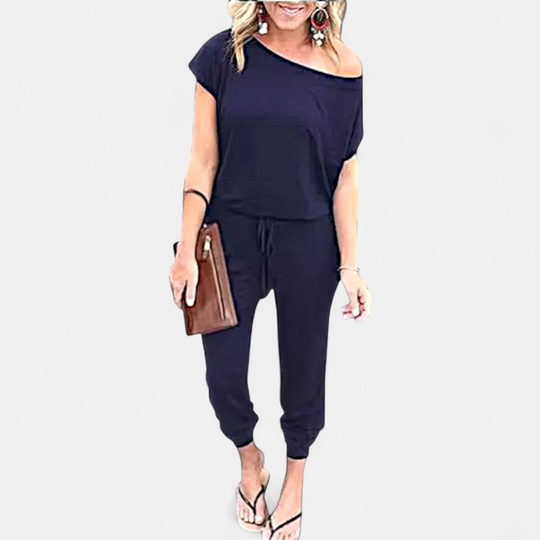 SLOANE™ – Off-Shoulder Pocket Romper
