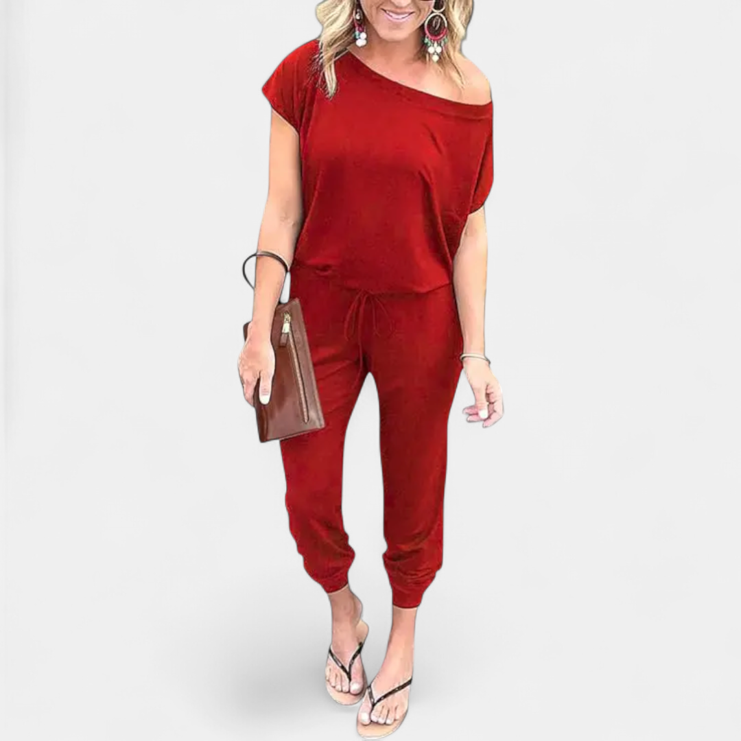 SLOANE™ – Off-Shoulder Pocket Romper