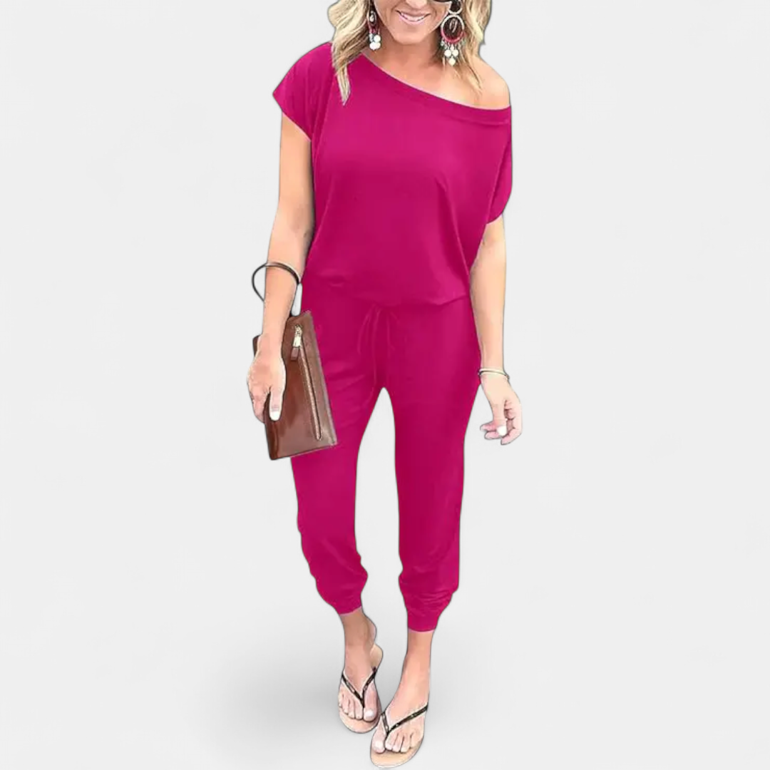SLOANE™ – Off-Shoulder Pocket Romper
