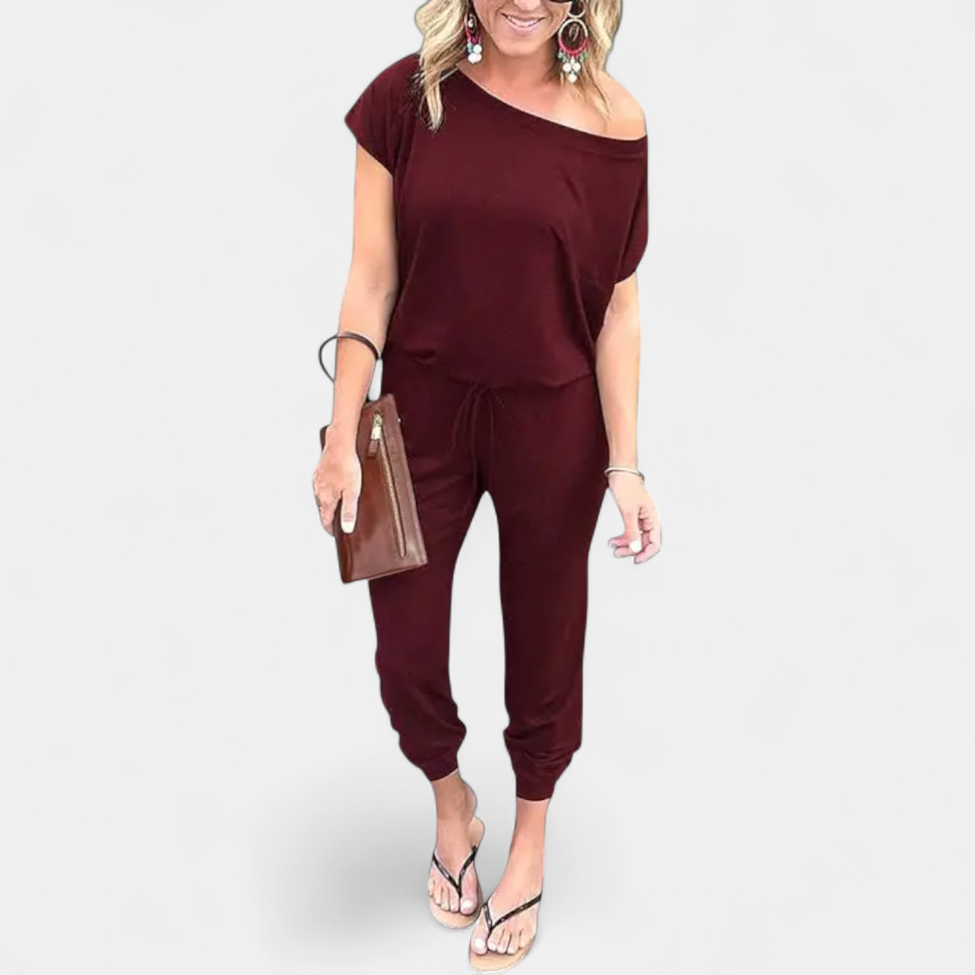 SLOANE™ – Off-Shoulder Pocket Romper