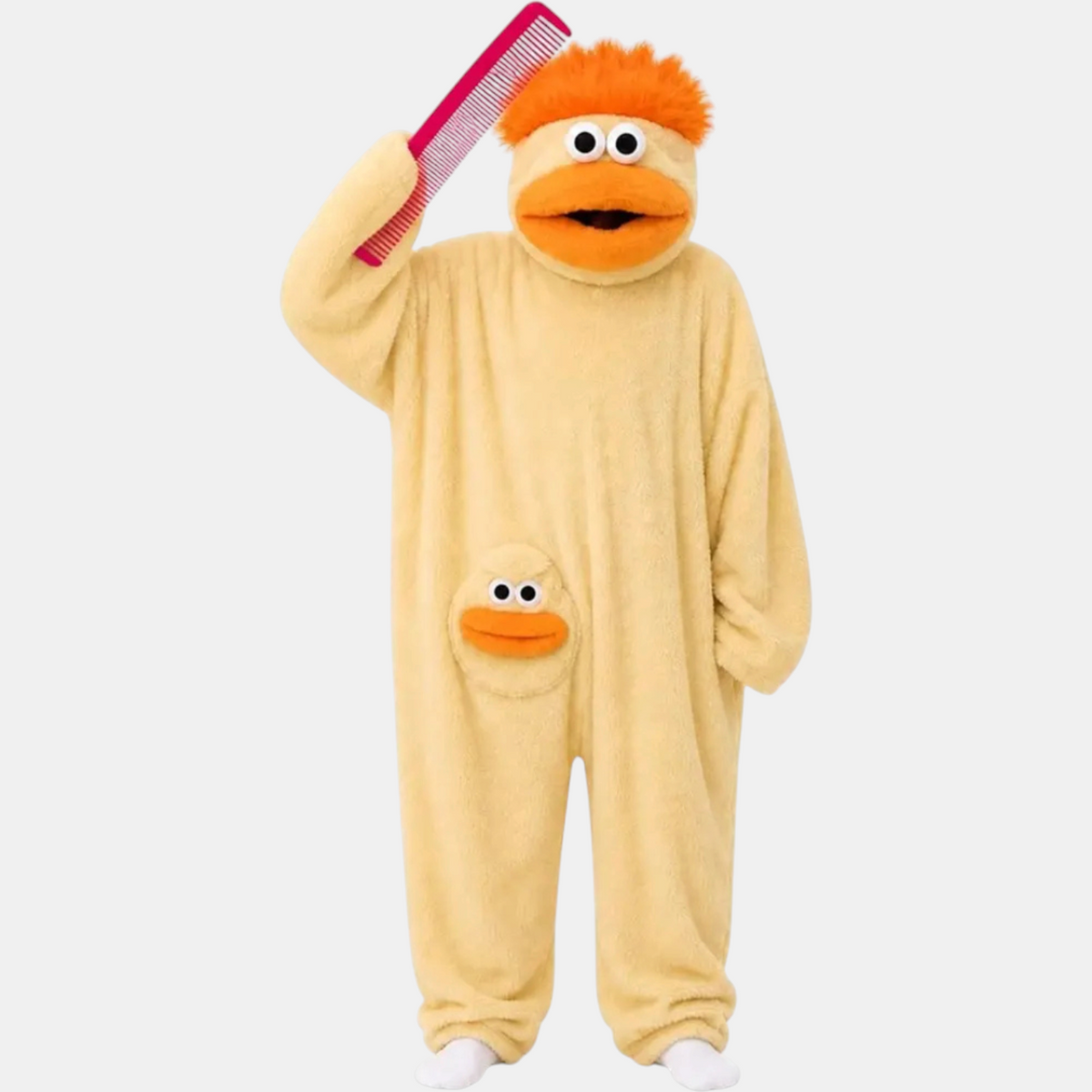 Women's Cartoon Monster Hooded Fleece Onesie Pajamas