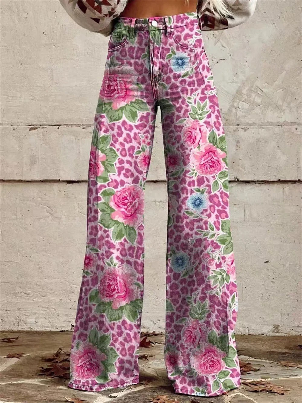 Madison™ | Vintage Floral Printed Wide Leg Pants